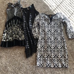 3 Black and White dresses